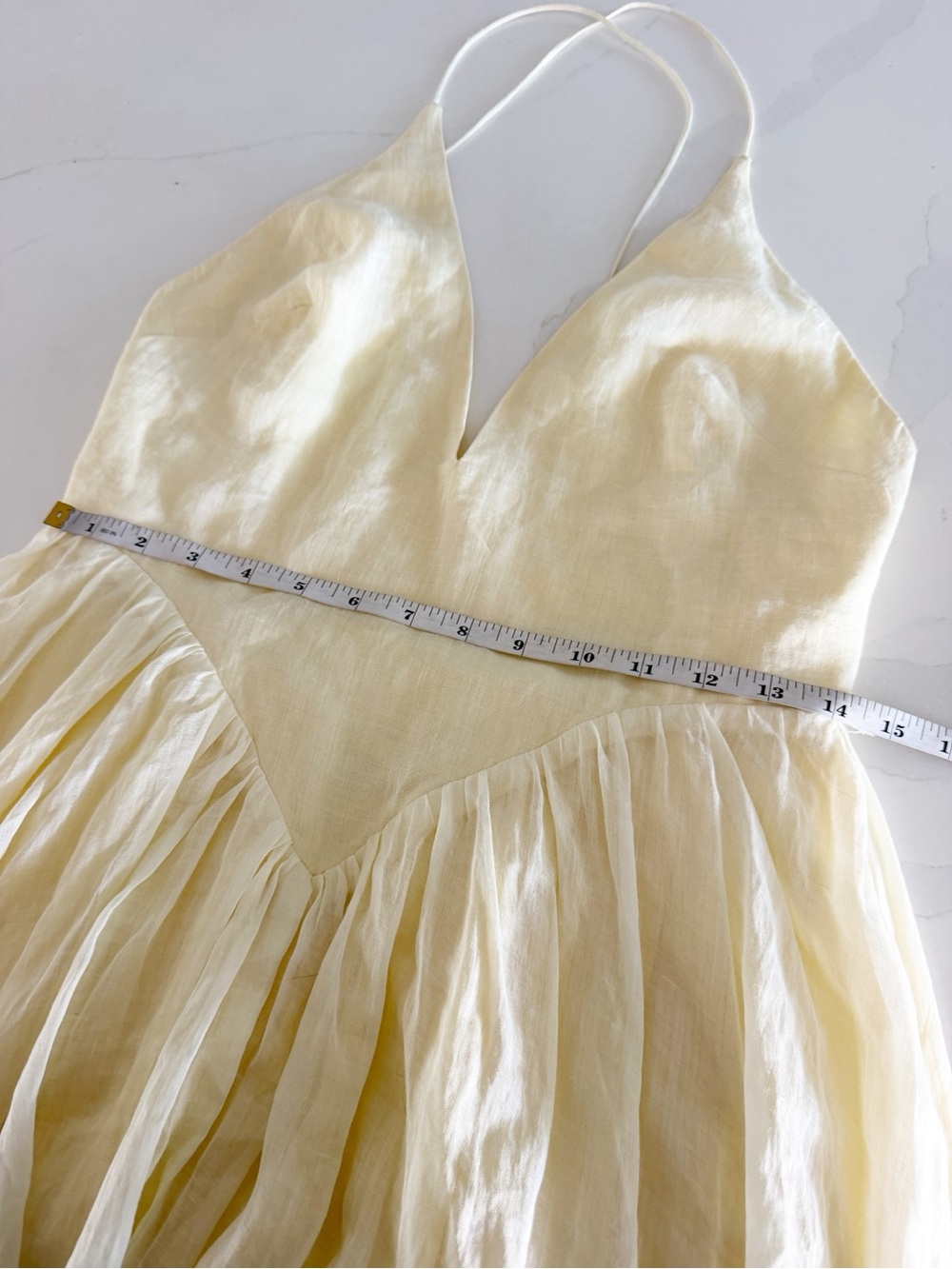 Bardot Arletha Halter Maxi Dress In Canary Yellow Sz 6 Revolve NEW - Picture 11 of 12